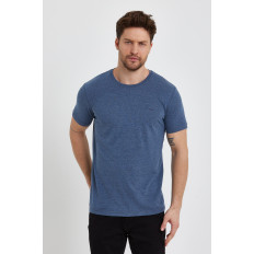 T-shirt trend art.2092 niebieski (lacivert melanj)