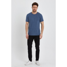 T-shirt trend art.2092 niebieski (lacivert melanj)